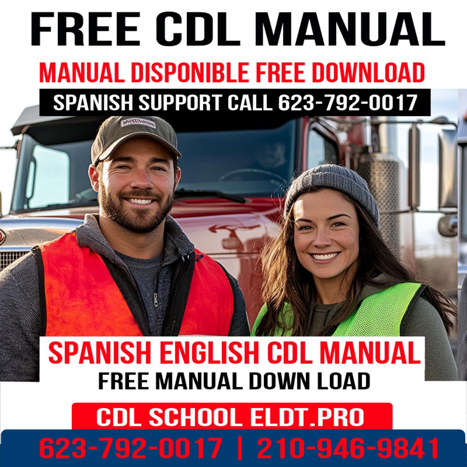 Free Arizona CDL Manual PDF Commercial Driver License Study Guide for Air Brakes Pre Trip Inspection and CDL Training